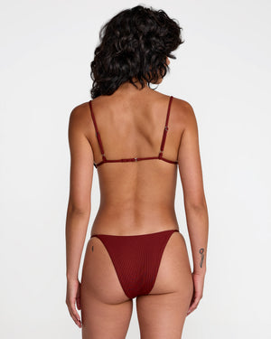 Micro Rib Triangle Bikini Top