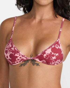 City Floral Micro Triangle Bikini Top