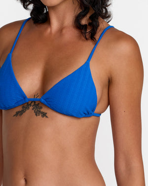 Pucker Triangle Bikini Top