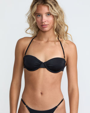 Solid Shirred Underwire Bikini Top - RVCA