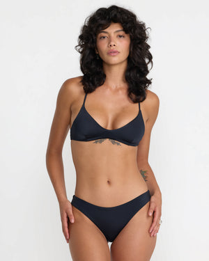 Solid Triangle Crossback Bikini Top