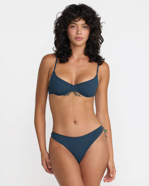 Flat Rib 90S Underwire Bikini Top