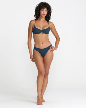 Flat Rib 90S Underwire Bikini Top