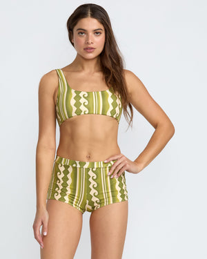 Beach Wave Lace Back Bralette Bikini Top - RVCA