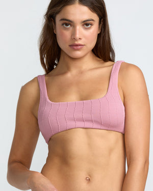 Chevy Grooves Lace BK Bralette Bikini Top - RVCA