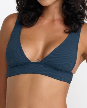 Flat Rib Tall Tri Bralette