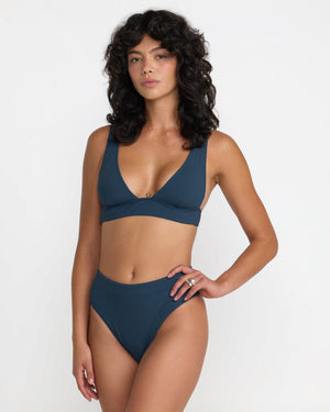 Flat Rib Tall Tri Bralette