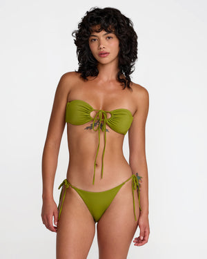 Solid Skimpy Tie Bikini Bottom