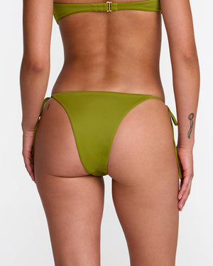 Solid Skimpy Tie Bikini Bottom