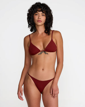 Micro Rib Medium French Bikini Bottom