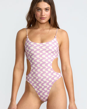 In The Groove Rev Square Neck One Piece - RVCA