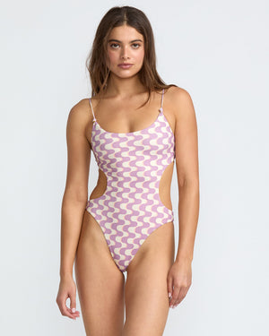 In The Groove Rev Square Neck One Piece - RVCA