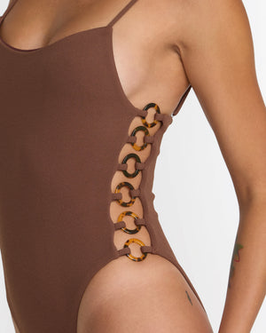 Crinkle Side Ring One Piece
