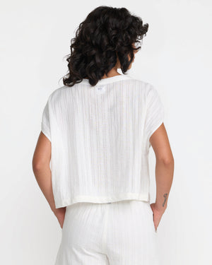 Vista Tie Front Cover Up Top