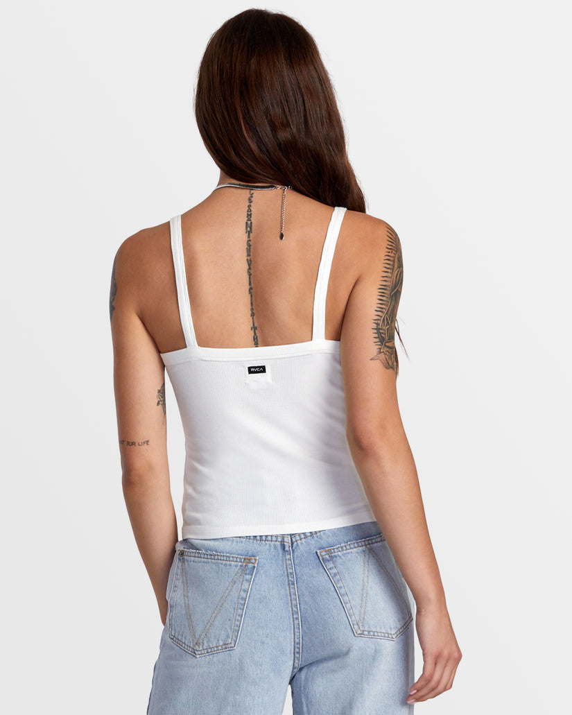 Easy Fitted Tank Top - Whisper White