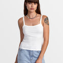 Easy Fitted Tank Top - Whisper White