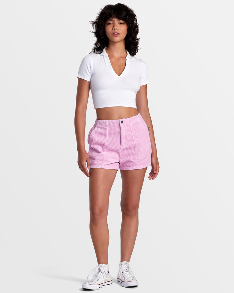 Daylight Corduroy Shorts - Pastel Lavender