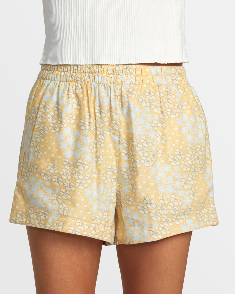 Sawyer Elastic Waist Shorts - Sahara Sun