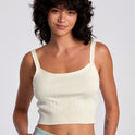 Tatum Sweater Tank Top - Latte