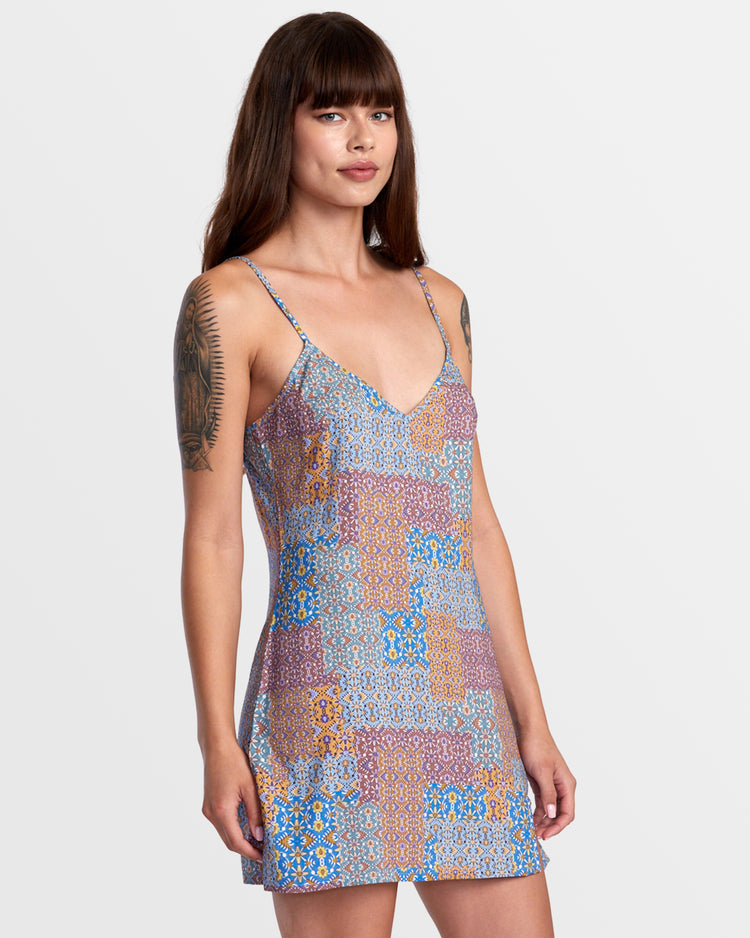 Slip Up Mini Dress - Federal Blue