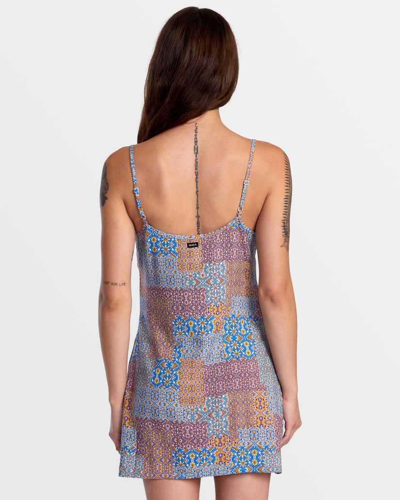 Slip Up Mini Dress - Federal Blue