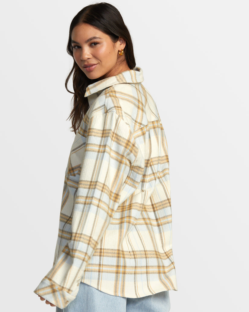 Breeze Flannel Long Sleeve Shirt - Latte