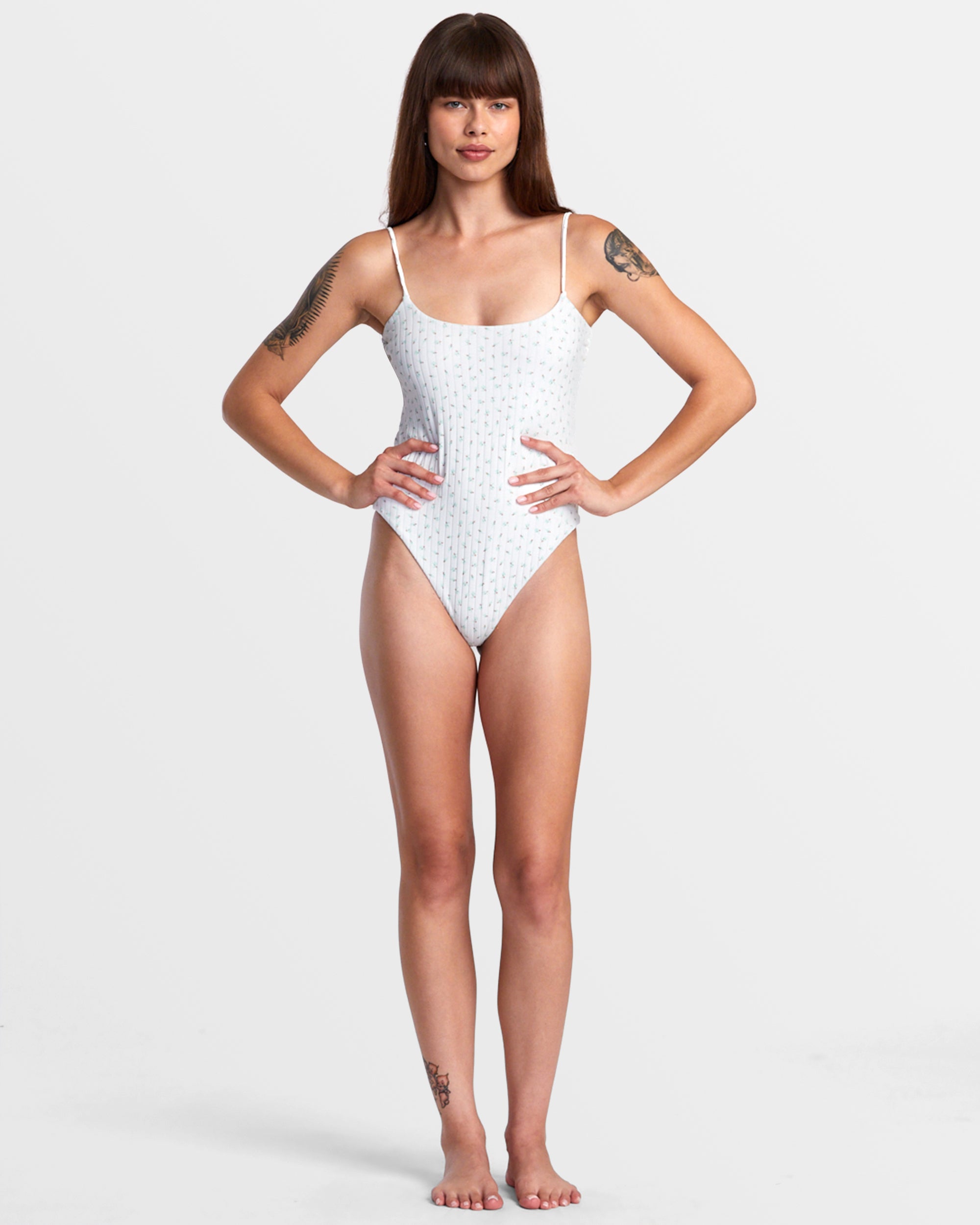 Pointe One-Piece Swimsuit - White