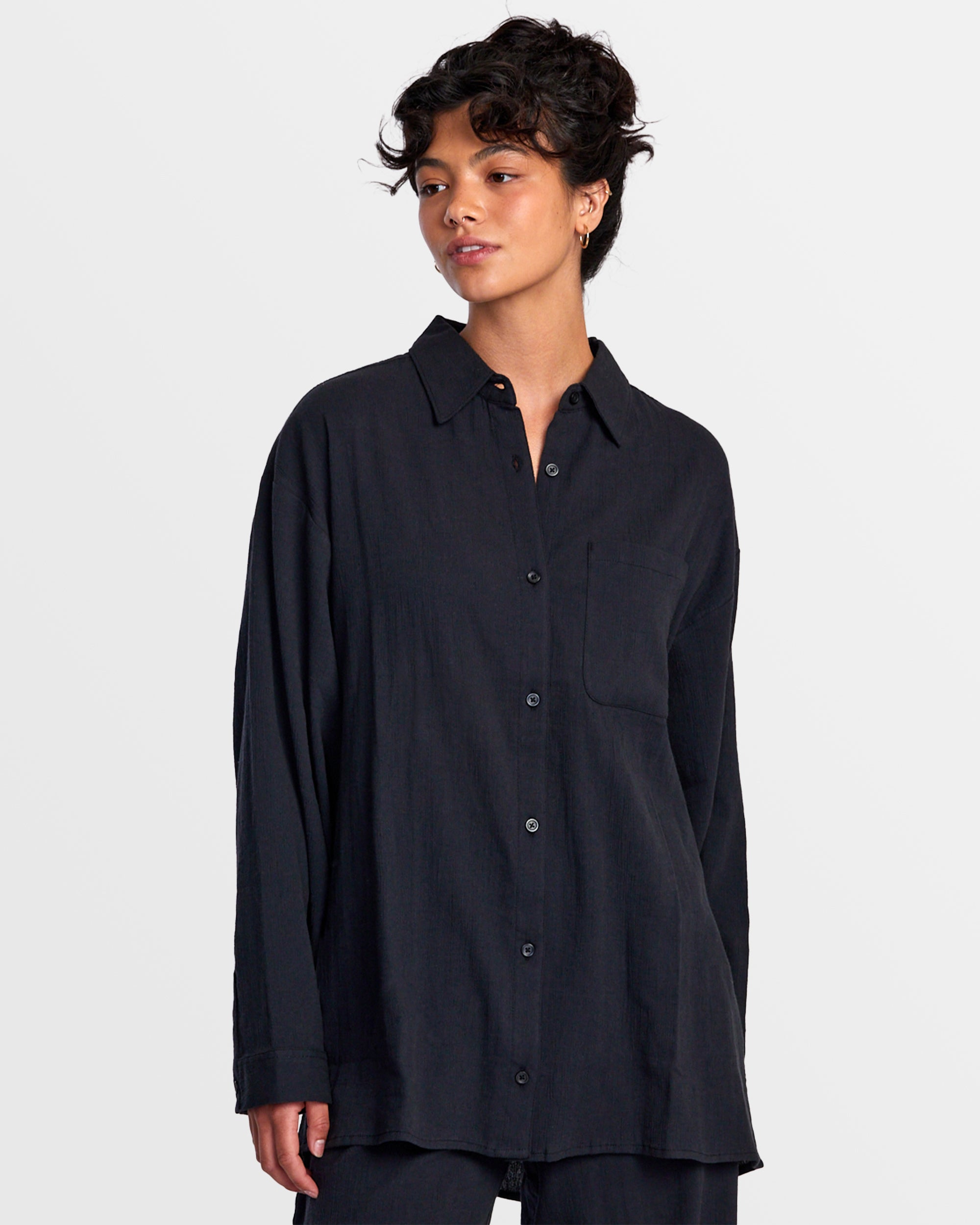 Black shirt beach cover up online