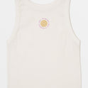 Wide Rib Tank Top - Vintage White