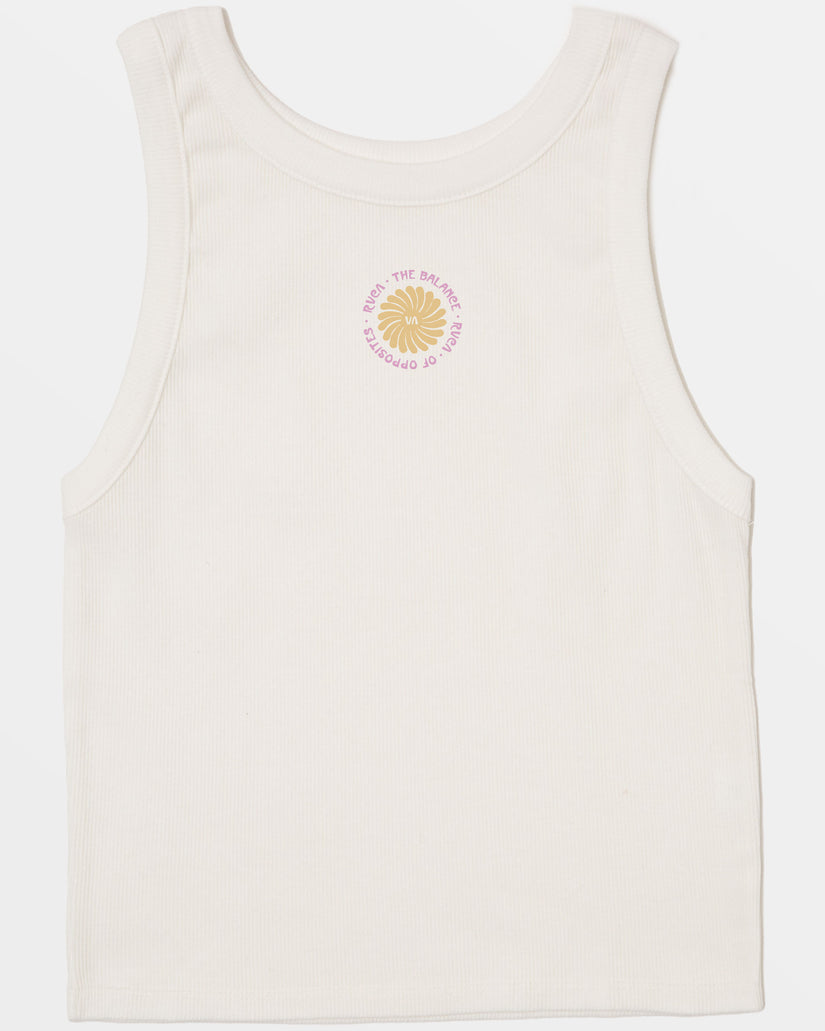 Wide Rib Tank Top - Vintage White