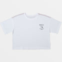 State Of Aloha Cropped Tee - White