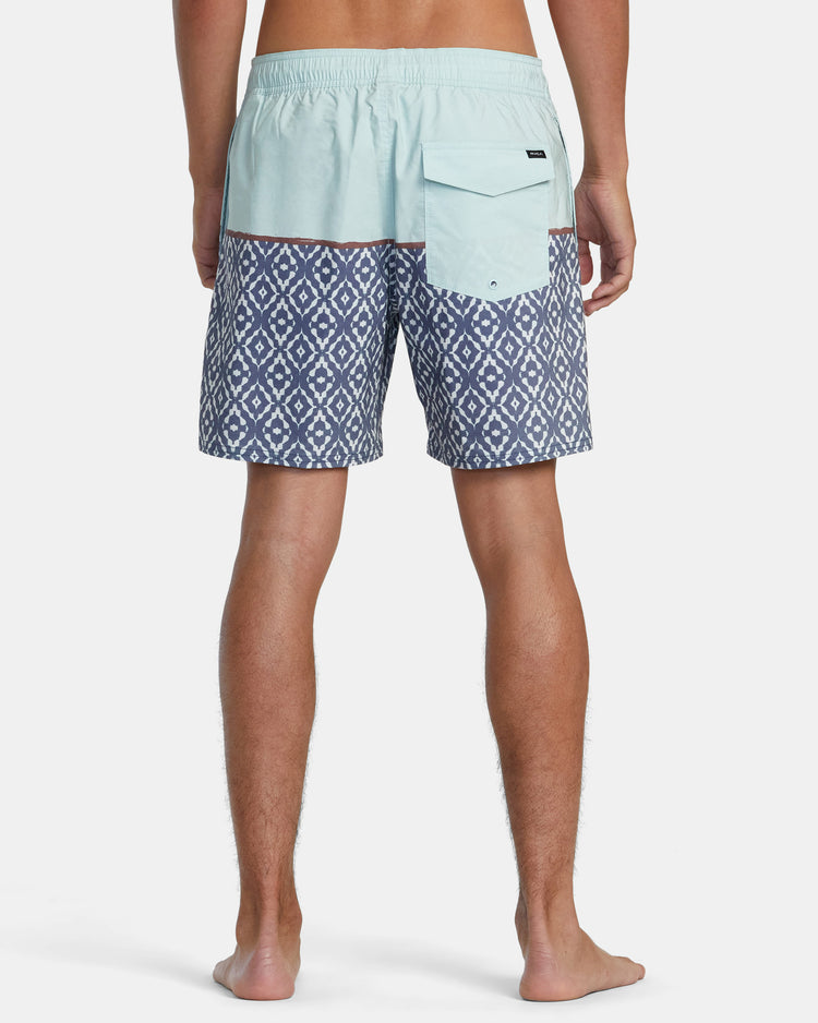 County Elastic Waist 17" Boardshorts - Light Blue