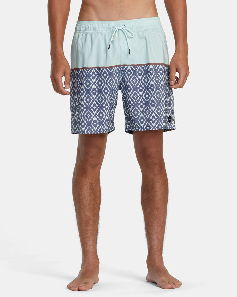 County Elastic Waist 17" Boardshorts - Light Blue