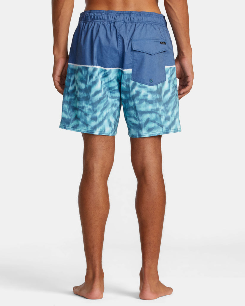 County Elastic Waist 17" Boardshorts - Duck Blue