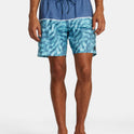 County Elastic Waist 17" Boardshorts - Duck Blue