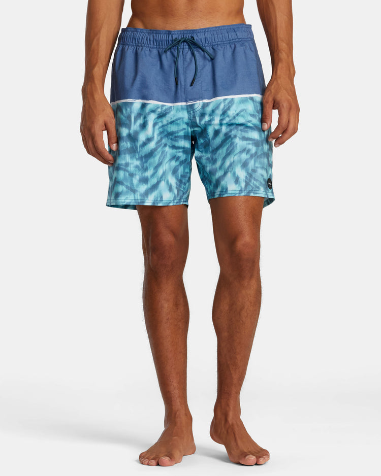 County Elastic Waist 17" Boardshorts - Duck Blue