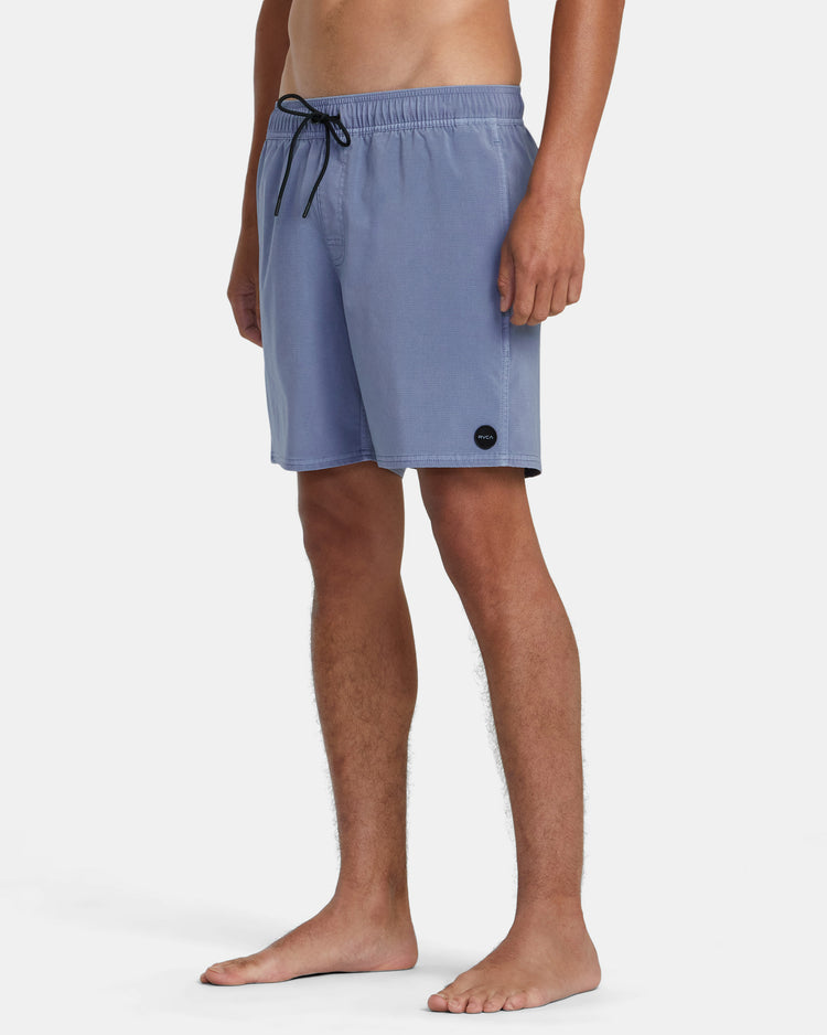 VA Pigment Elastic Waist 17" Boardshorts - Blue Tide