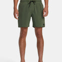 VA Pigment Elastic Waist 17" Boardshorts - Olivine