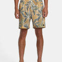 Barnes Elastic Waist 17" Boardshorts - Camel