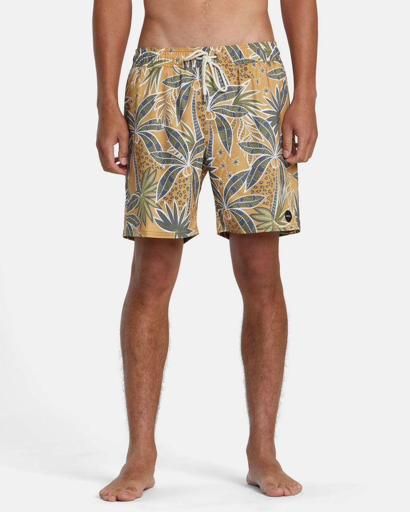 Barnes Elastic Waist 17" Boardshorts - Camel