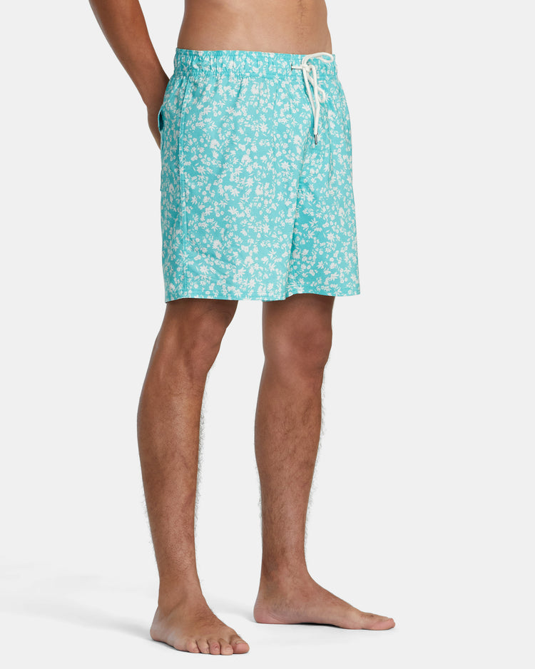 Barnes Elastic Waist 17" Boardshorts - Green Haze