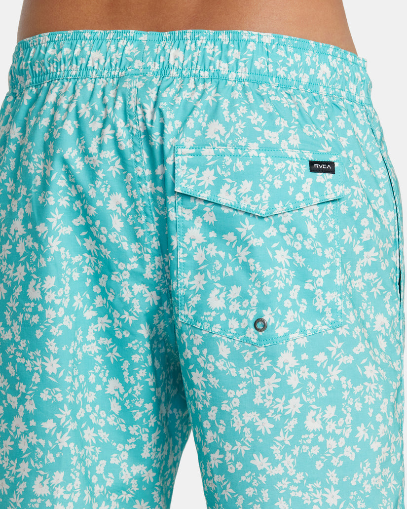 Barnes Elastic Waist 17" Boardshorts - Green Haze