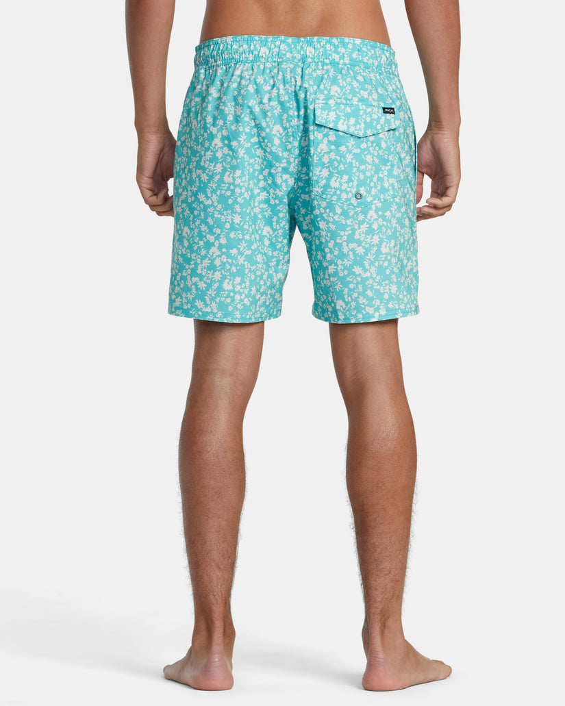 Barnes Elastic Waist 17" Boardshorts - Green Haze