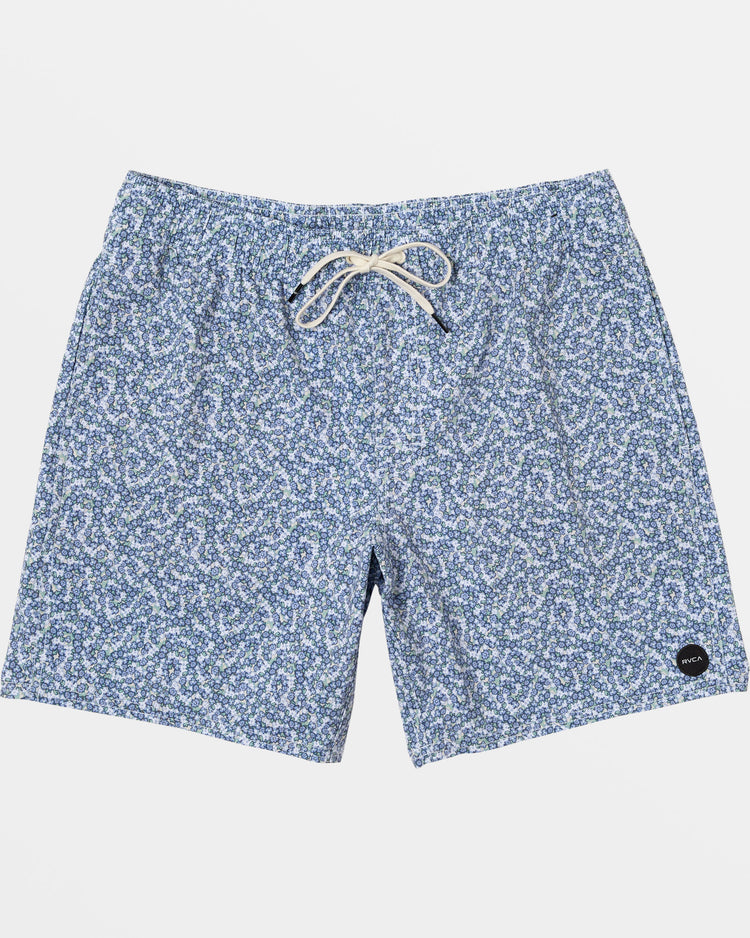 Atlas Elastic Waist 17" Boardshorts - Blue Tide