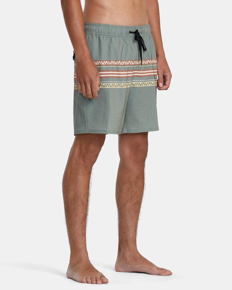 Atlas Elastic Waist 17" Boardshorts - Aloe