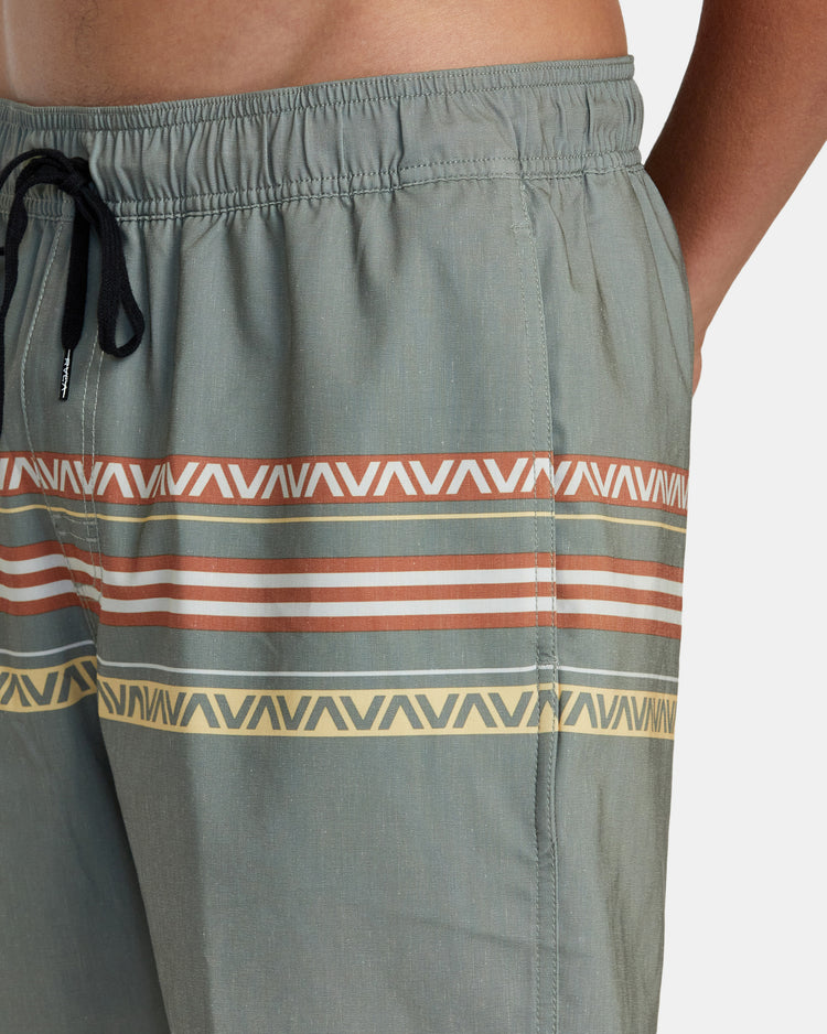 Atlas Elastic Waist 17" Boardshorts - Aloe