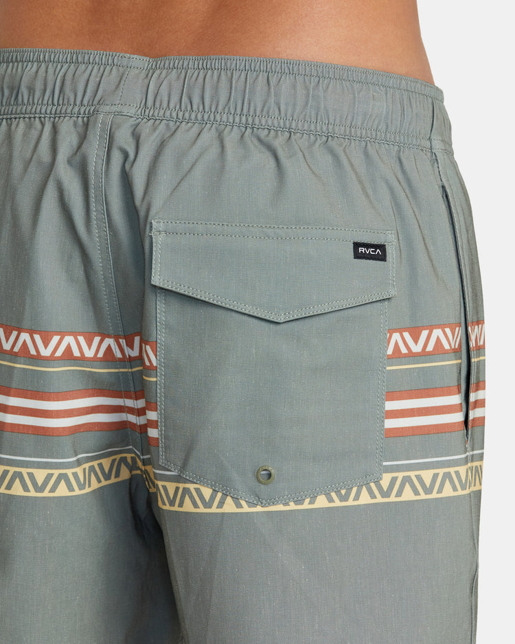 Atlas Elastic Waist 17" Boardshorts - Aloe