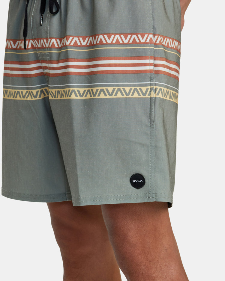 Atlas Elastic Waist 17" Boardshorts - Aloe