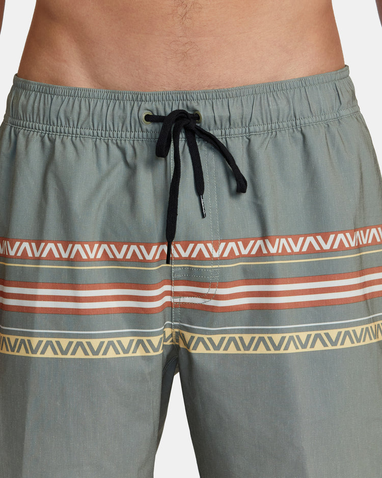 Atlas Elastic Waist 17" Boardshorts - Aloe