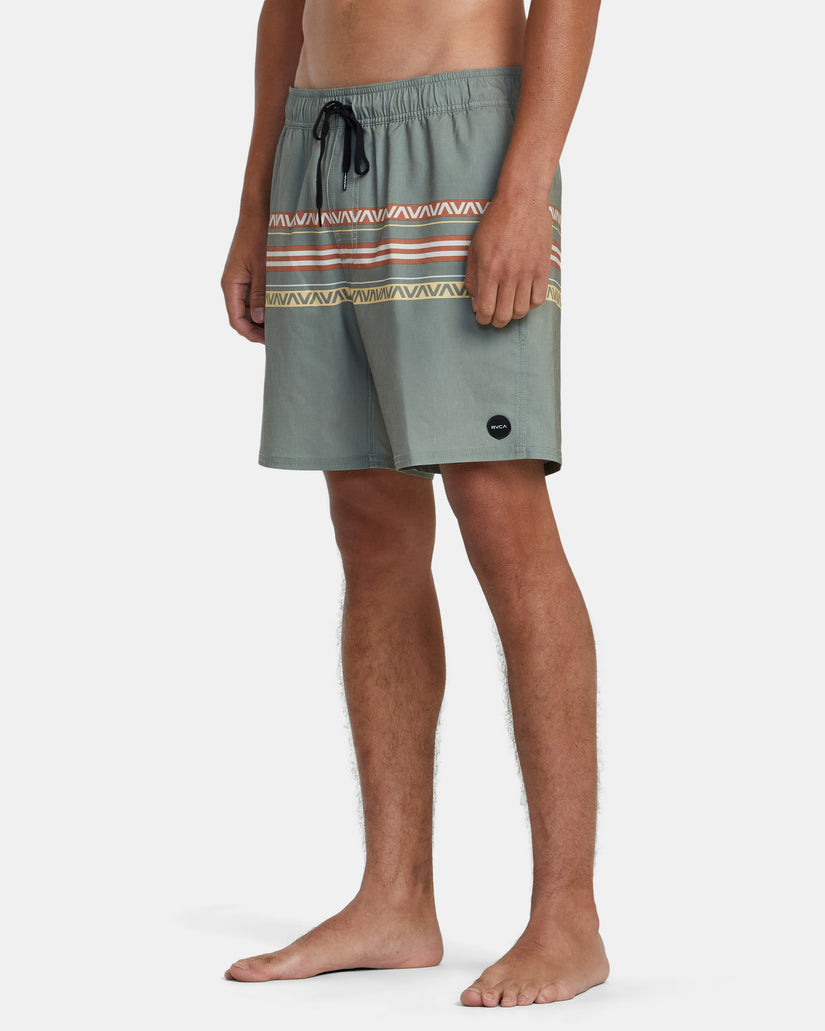 Atlas Elastic Waist 17" Boardshorts - Aloe